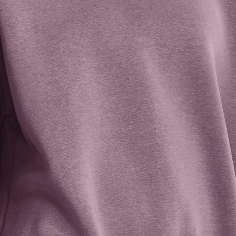 Under Armour Essential Fleece-Oberteil mit Rundhalsausschnitt und Oversized-Schnitt für Damen Misty Violett / Weiß