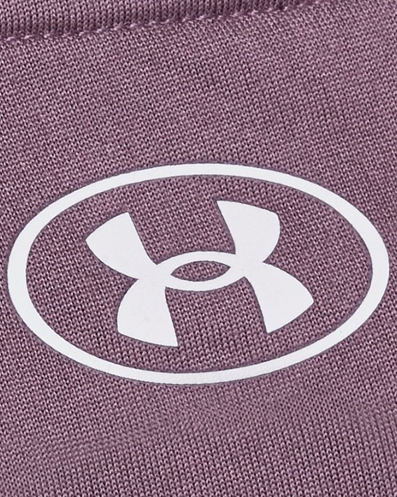 女士UA Tech™ Graphic短袖T恤 in Purple image number 3
