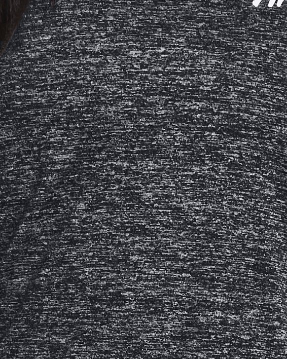 女士UA Tech™ Twist Graphic短袖T恤 in Black image number 0