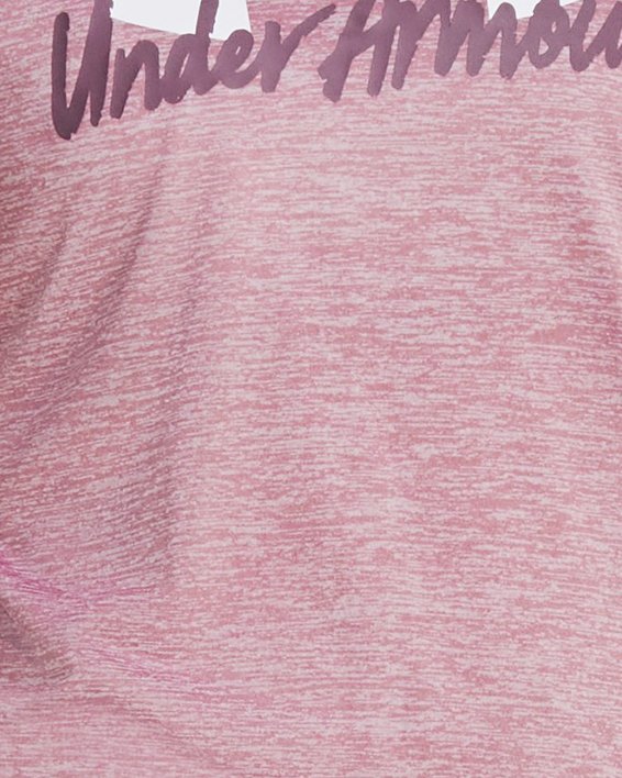女士UA Tech™ Twist Graphic短袖T恤 in Pink image number 0