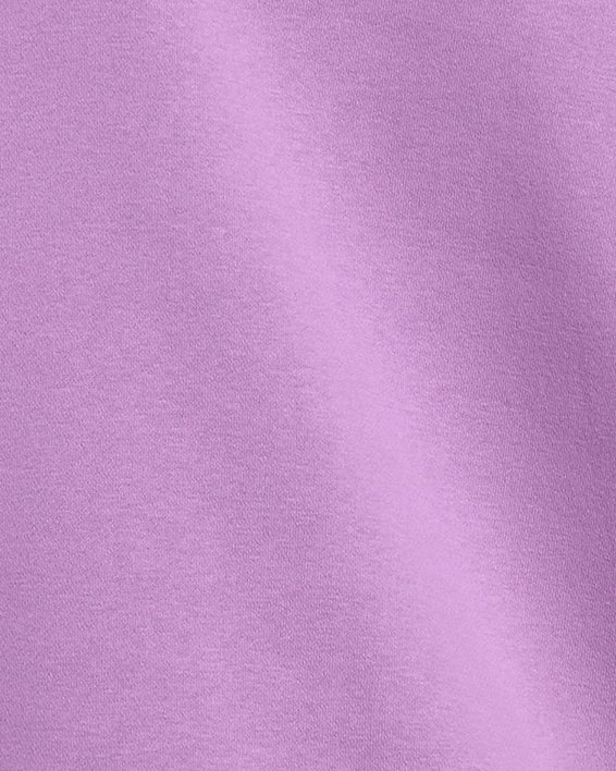 Damen UA Rival Fleece Oberteil mit Rundhalsausschnitt in Übergröße, Purple, pdpMainDesktop image number 1