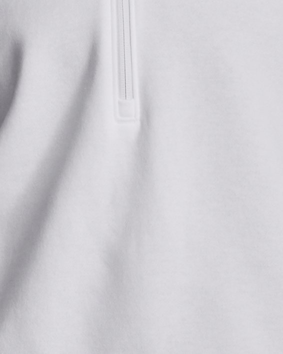 UA Rival Fleece mit ½ Zip für Damen, White, pdpMainDesktop image number 0
