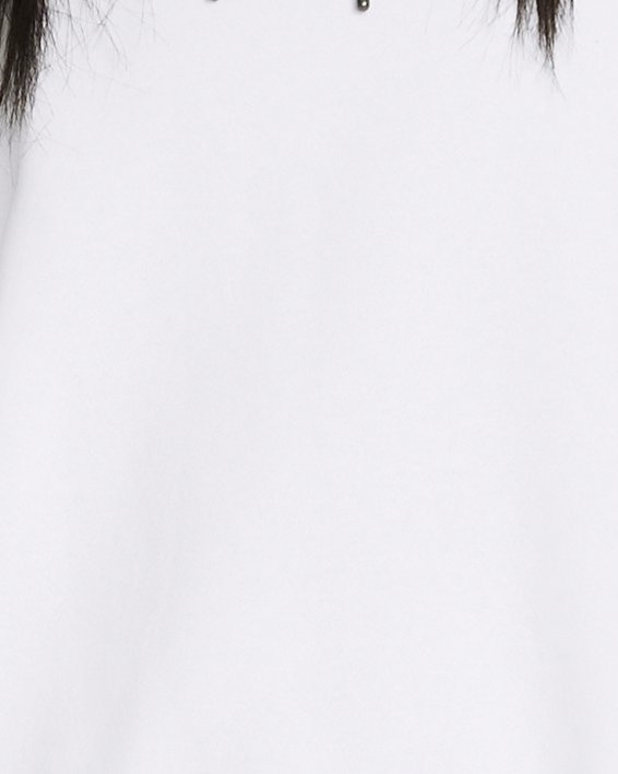 Women's UA Icon Fleece Oversized Hoodie, White, pdpMainDesktop image number 0