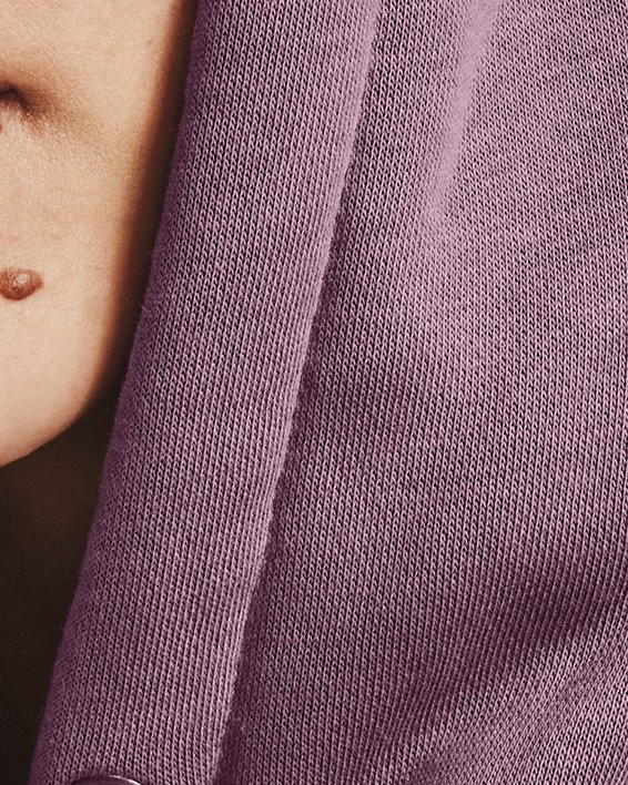 Women's UA Icon Fleece Oversized Hoodie in Purple image number 3