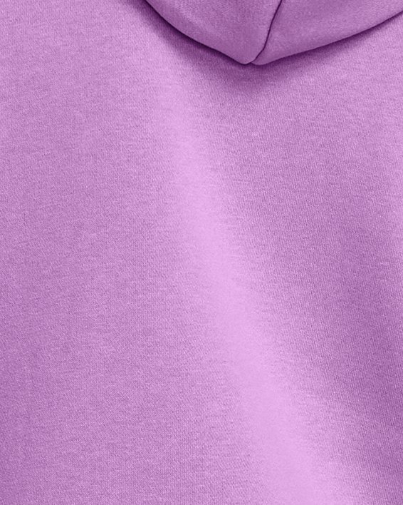 Damen UA Rival + Fleece Hoodie, Purple, pdpMainDesktop image number 1