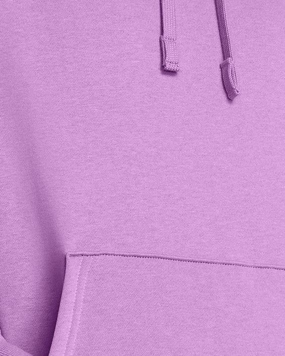Sweat à capuche UA Rival Fleece pour femme, Purple, pdpMainDesktop image number 0