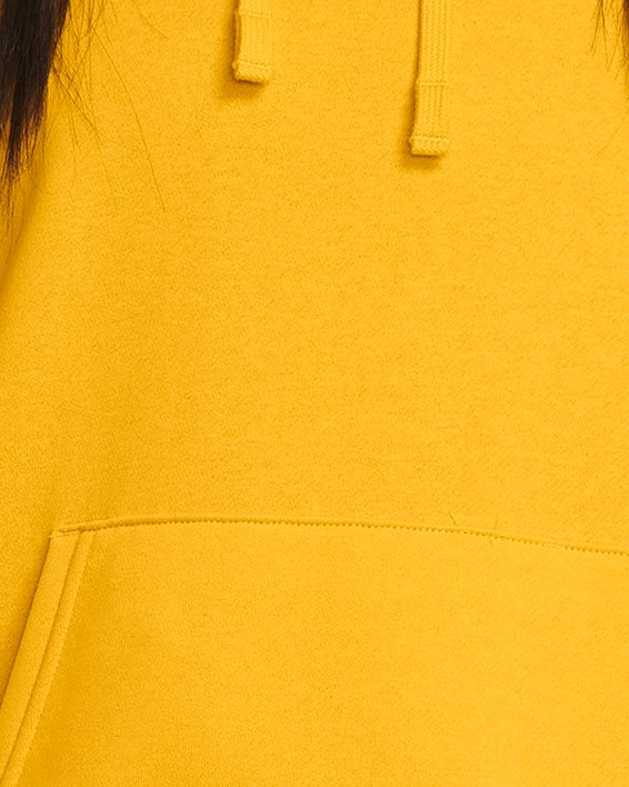 Sudadera con capucha UA Rival Fleece para mujer, Yellow, pdpMainDesktop image number 0