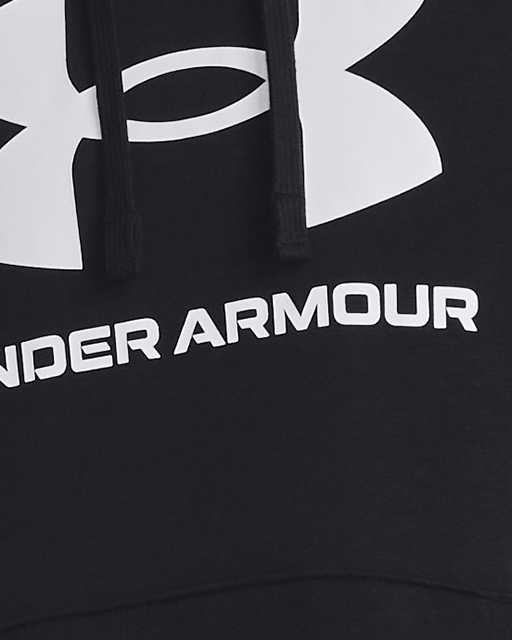 Under Armour - Womens Essential Fleece Top, Black / White, X-Small :  : Clothing, Shoes & Accessories