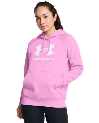 UA Rival Fleece-Hoodie mit großem Logo für Damen | Under Armour