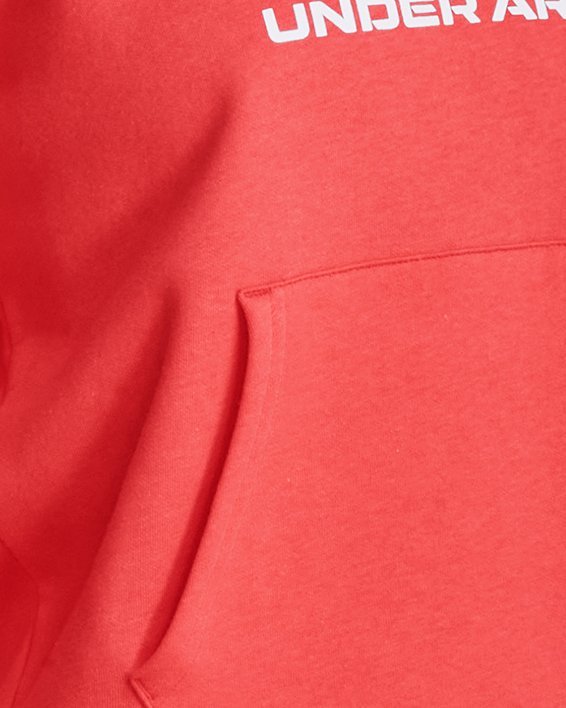 Sudadera con capucha UA Rival Fleece Big Logo para mujer, Red, pdpMainDesktop image number 0