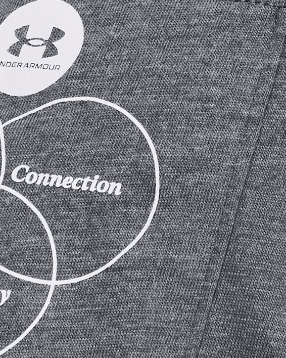 Camiseta de manga corta UA Left Chest Confidence, Connection, Community para hombre, Gray, pdpMainDesktop image number 3