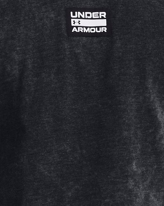 Men's UA Elevated Core Wash Short Sleeve in Black image number 0