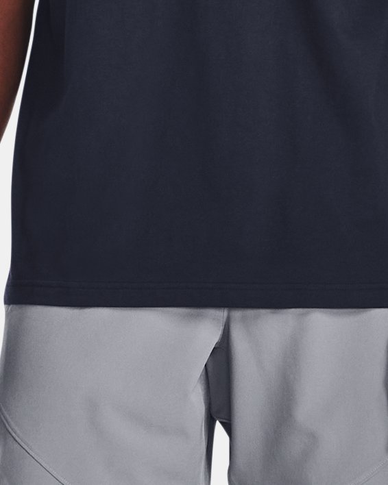 Men's UA Elevated Core Pocket Short Sleeve, Blue, pdpMainDesktop image number 2