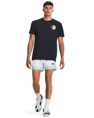 Men's UA Basketball Nothing Easy Short Sleeve, Black, pdpMainDesktop image number 2