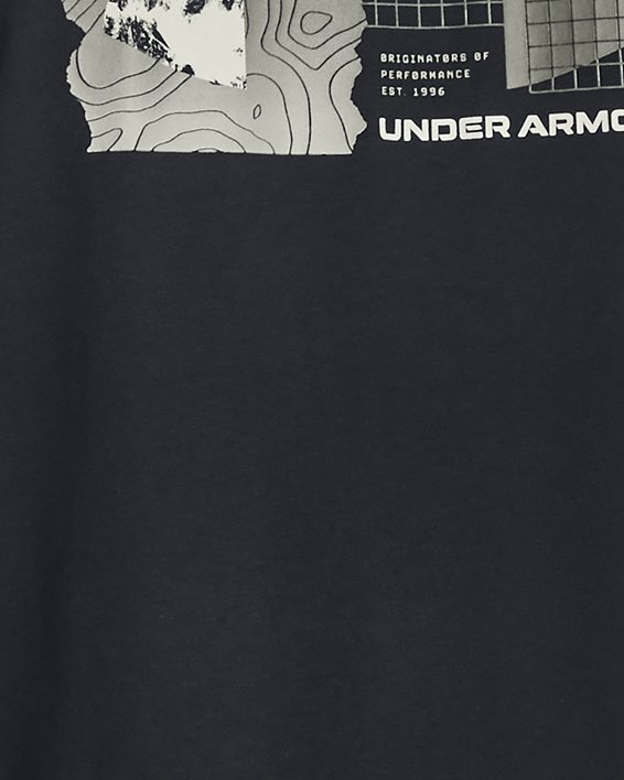 เสื้อแขนสั้น UA Outdoor Tear Grid สำหรับผู้ชาย in Black image number 1