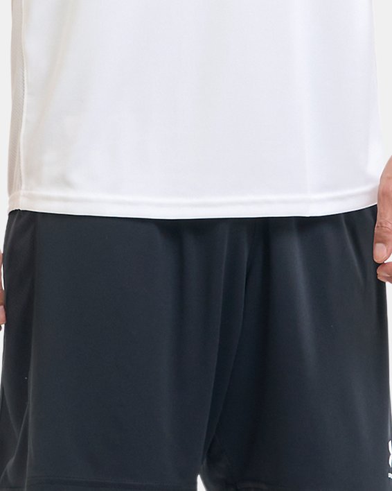 男士UA Challenger訓練短袖T恤 in White image number 3