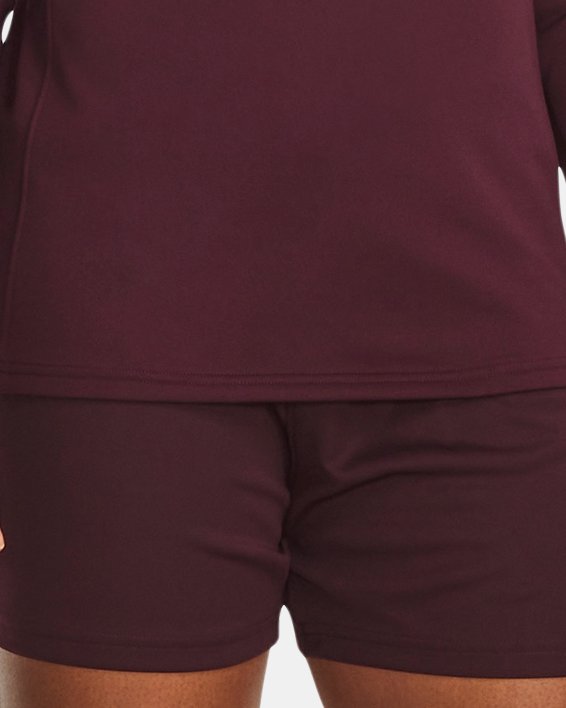 Women's UA Challenger Knit Shorts, Maroon, pdpMainDesktop image number 2