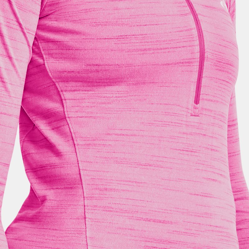 Women's  Under Armour  Tech™ Evolved Core ½ Zip Rebel Pink / White XL
