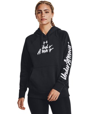 여성 UA 라이벌 플리스 그래픽 후디