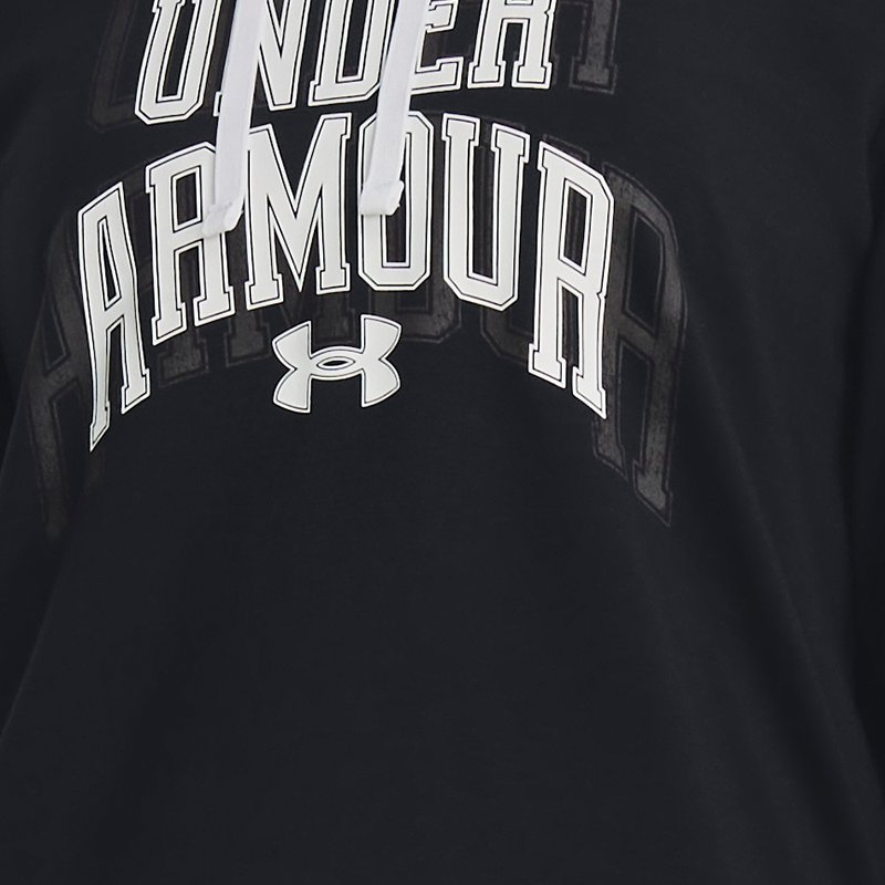Dameshoodie Under Armour Rival Terry Graphic Zwart / Wit XS