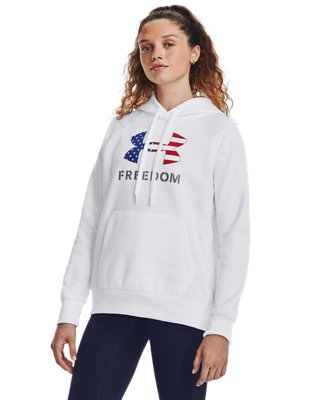 Under Armour Freedom Logo Rival Hood — 100-WHITE