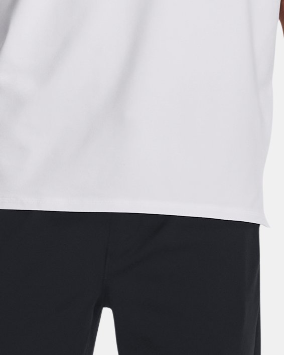 Men's UA Meridian Short Sleeve in White image number 2