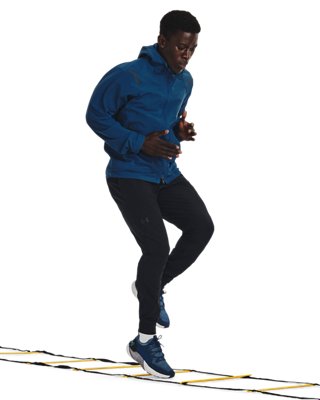 男士UA Unstoppable紋理跑步長褲 image number 3