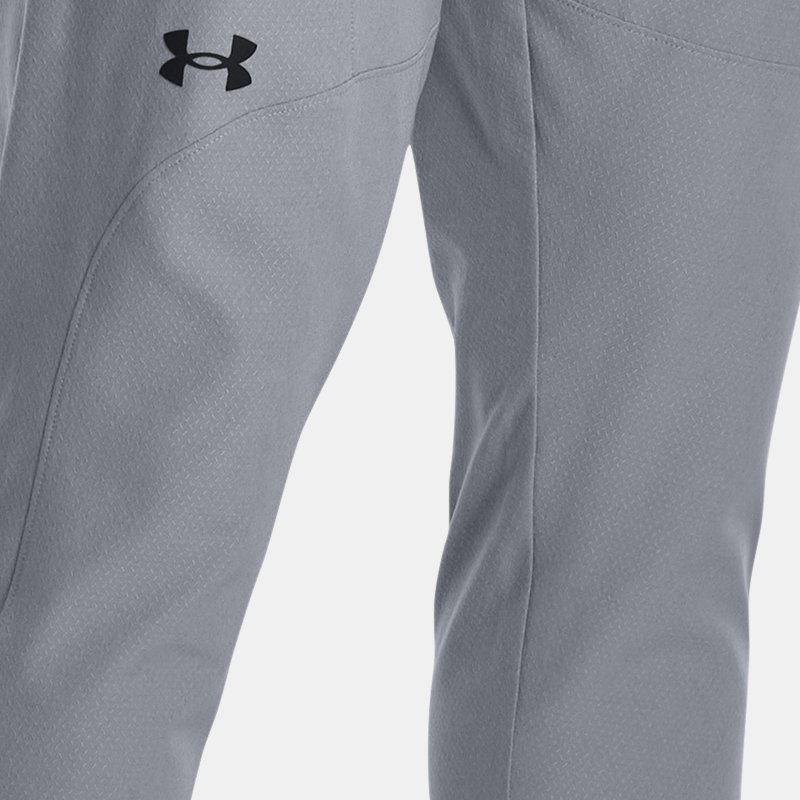 Men's  Under Armour  Unstoppable Textured Tapered Pants Steel / Black XXL