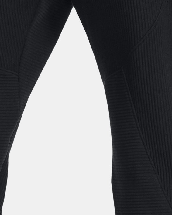 Men's UA Ottoman Fleece Tapered Pants in Black image number 1