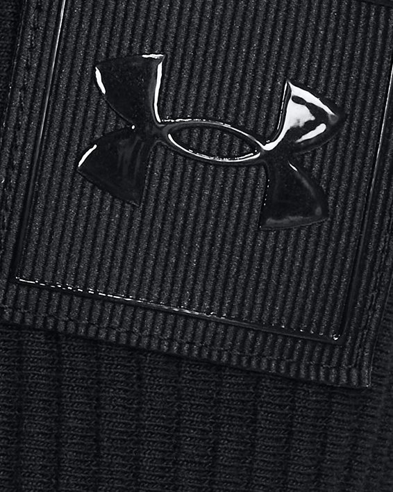 Men's UA Ottoman Fleece Tapered Pants, Black, pdpMainDesktop image number 4