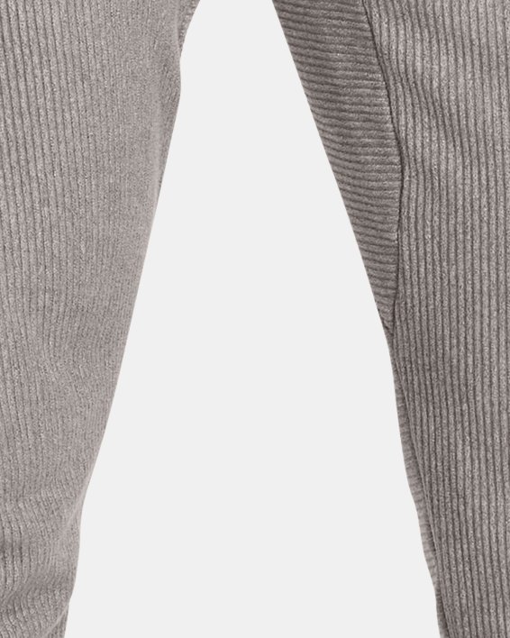 Men's UA Ottoman Fleece Tapered Pants, Gray, pdpMainDesktop image number 0