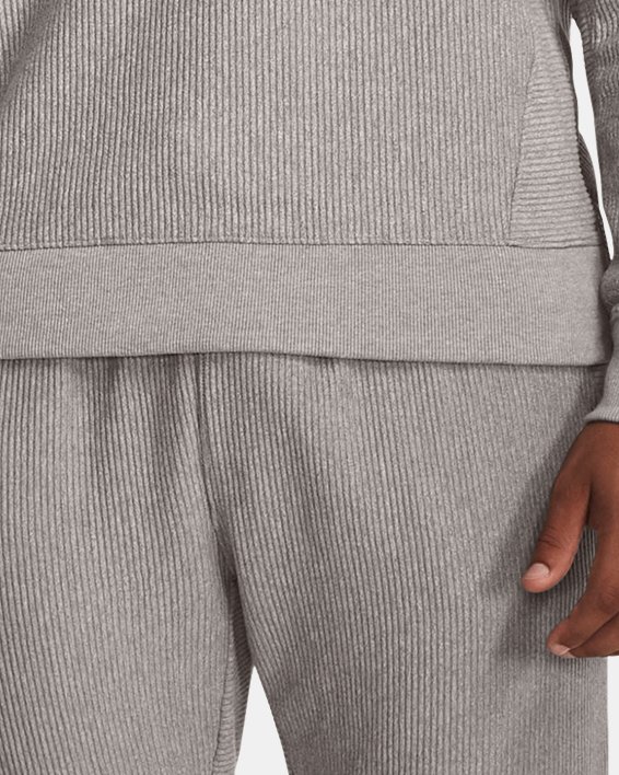 Men's UA Ottoman Fleece Tapered Pants, Gray, pdpMainDesktop image number 2