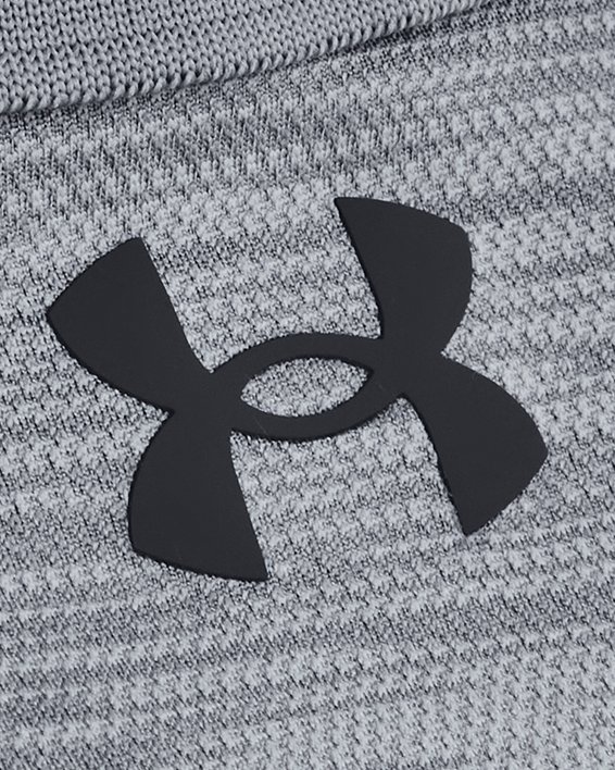 男士UA Performance 3.0長袖Polo衫 in Gray image number 3
