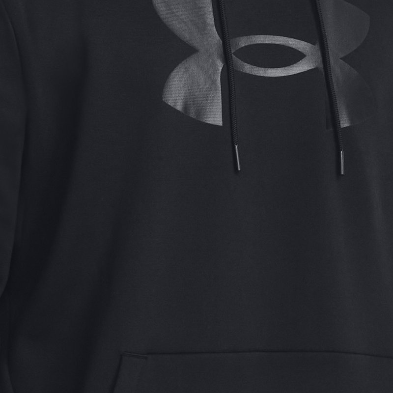 Image of Under Armour Men's Armour Fleece® Big Logo Hoodie Black / Black XS
