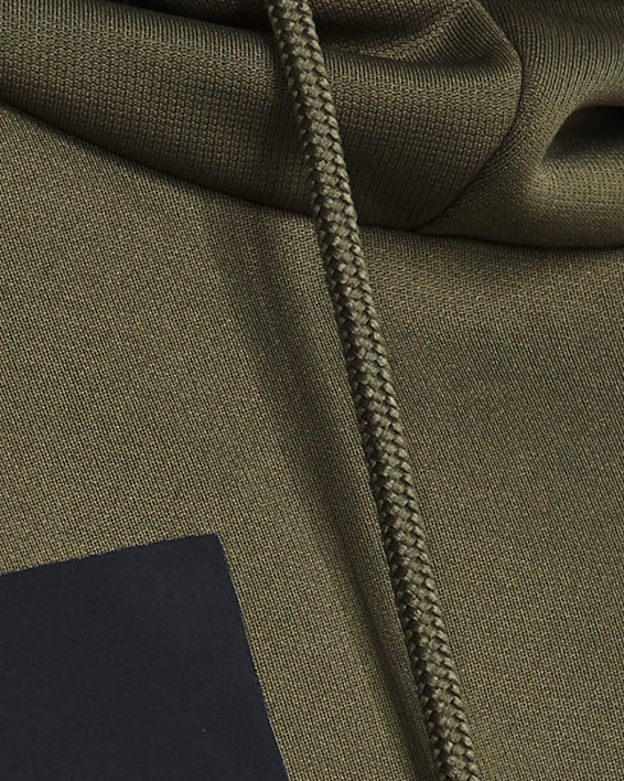 Felpa con cappuccio Armour Fleece® Big Logo da uomo, Green, pdpMainDesktop image number 3
