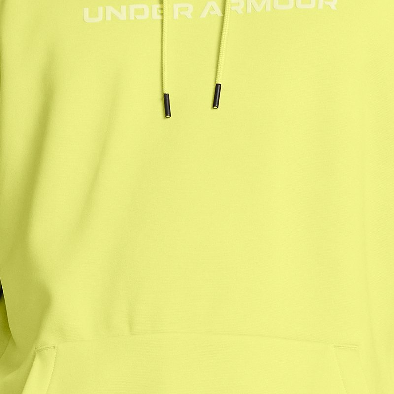 Image of Under Armour Men's Armour Fleece® Graphic Hoodie Lime Yellow / Lime Yellow S