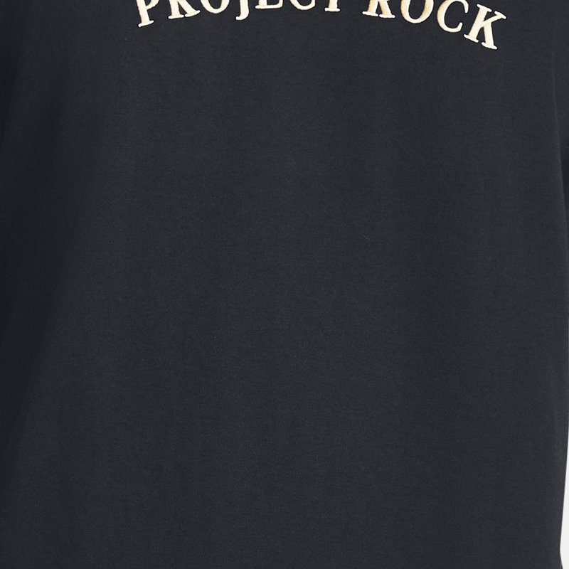 Under Armour Men's Project Rock Crest Heavyweight Short Sleeve Black / Mesa Yellow / Mesa Yellow S
