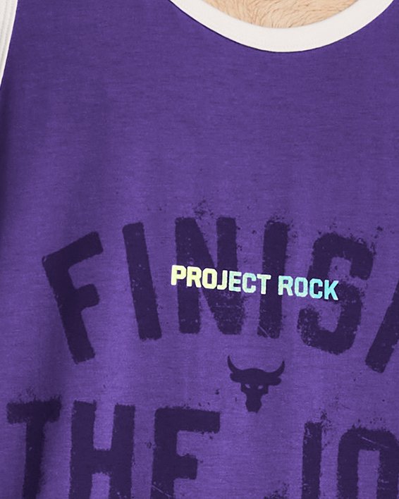 Men's Project Rock Tank in Purple image number 0
