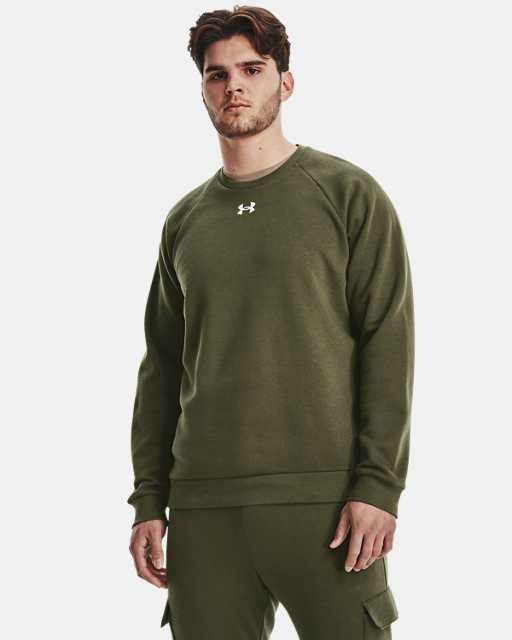 Haut à col ras du cou UA Rival Fleece pour homme Haut à col ras du cou UA Rival Fleece pour homme