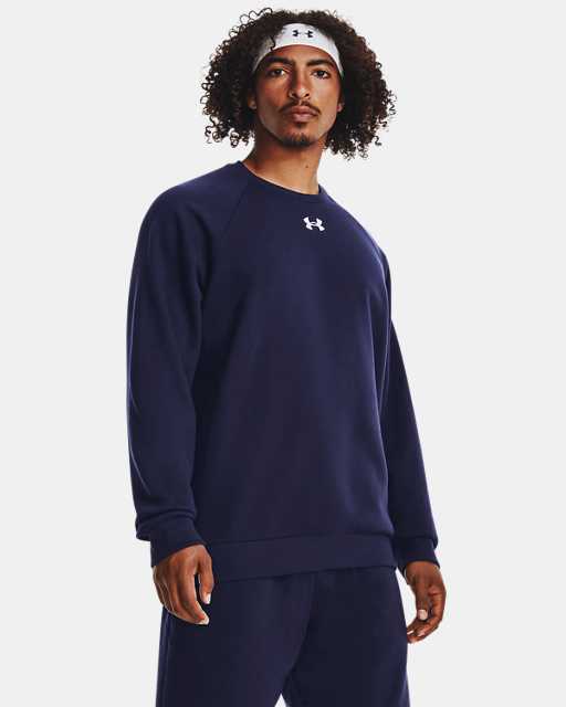Haut à col ras du cou UA Rival Fleece pour homme Haut à col ras du cou UA Rival Fleece pour homme