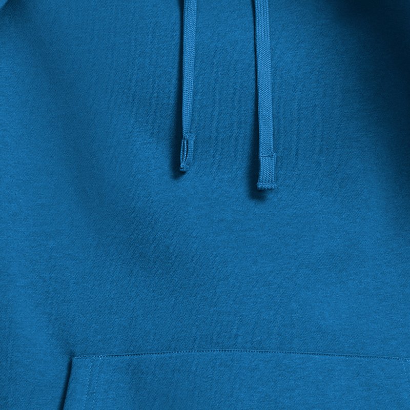 Sudadera con capucha de tejido Fleece Under Armour Rival para hombre Photon Azul / Blanco S