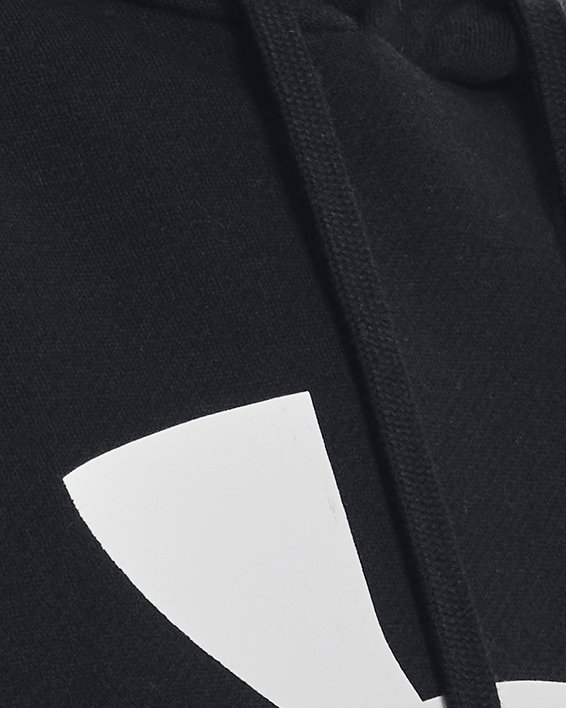 Men's UA Rival Fleece Logo Hoodie, Black, pdpMainDesktop image number 3