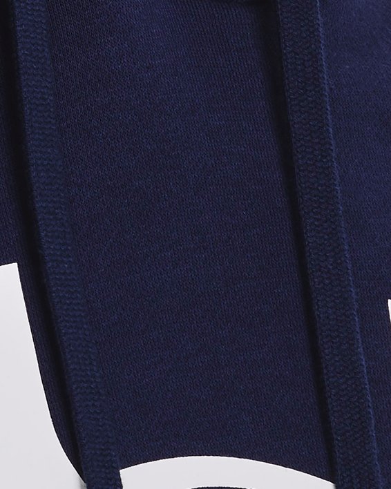 Men's UA Rival Fleece Logo Hoodie, Blue, pdpMainDesktop image number 3