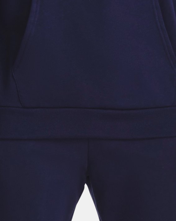 Sudadera con capucha de tejido Fleece y logotipo UA Rival para hombre, Blue, pdpMainDesktop image number 2