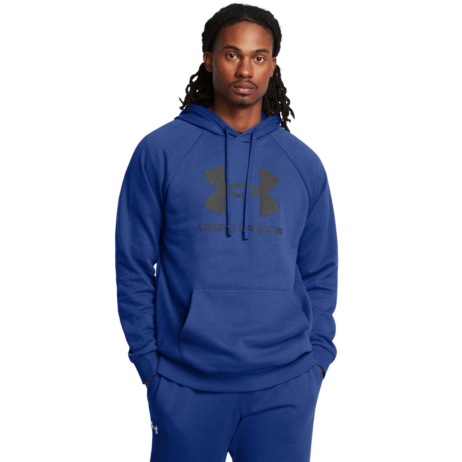 Men s UA Rival Fleece Logo Hoodie Under Armour UK