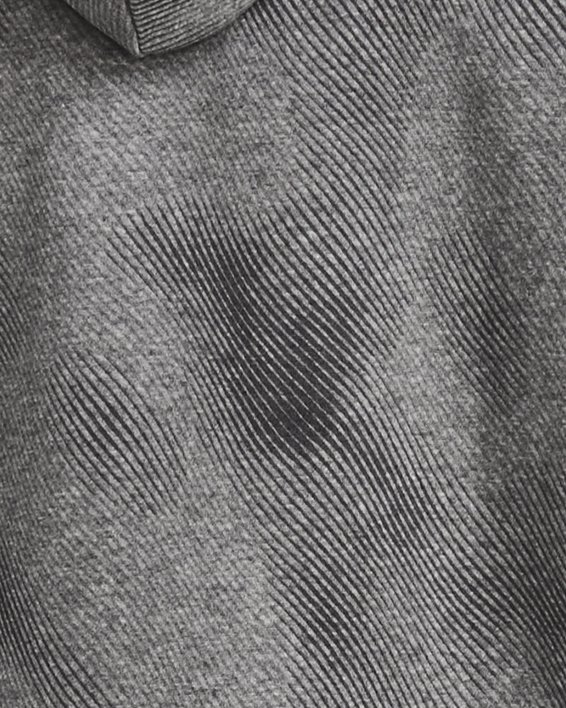 Men's UA Rival Fleece Printed Hoodie, Gray, pdpMainDesktop image number 1