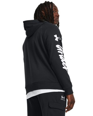 Sudadera UA Rival Fleece Graphic para hombre, Black, pdpMainDesktop image number 1
