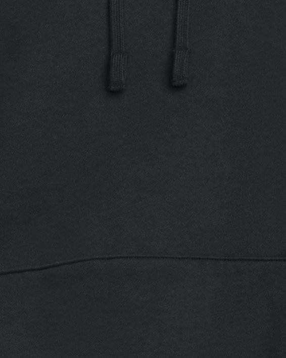 เสื้อฮู้ดผ้าฟลีซลายกราฟิก UA Rival สำหรับผู้ชาย in Black image number 0