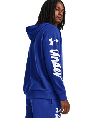 Sudadera UA Rival Fleece Graphic para hombre, Blue, pdpMainDesktop image number 1