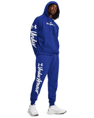 Sudadera UA Rival Fleece Graphic para hombre, Blue, pdpMainDesktop image number 2